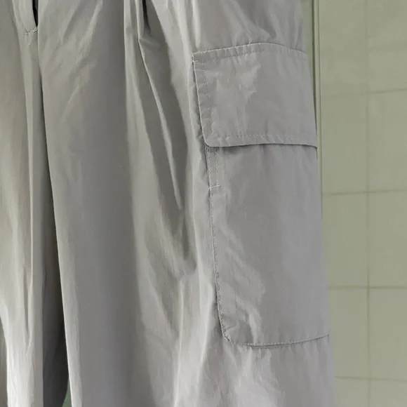 Tibi Crispy Nylon Stella Pleated Cargo Pants - Picture 4 of 16